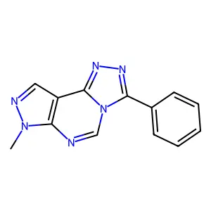 7-Methyl-3-phenyl-7H-pyrazolo[4,3-e][1,2,4]triazolo[4,3-c]pyrimidine structure