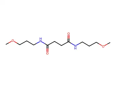N,N'-bis(3-methoxypropyl)butanediamide structure