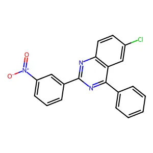 Quinazoline, 6-chloro-2-(3-nitrophenyl)-4-phenyl- structure