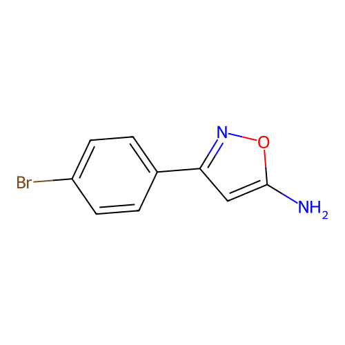 3-(4-Bromophenyl)-1,2-oxazol-5-amine structure