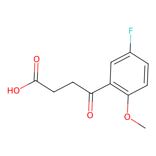 4-(5-Fluoro-2-methoxyphenyl)-4-oxobutanoic acid structure