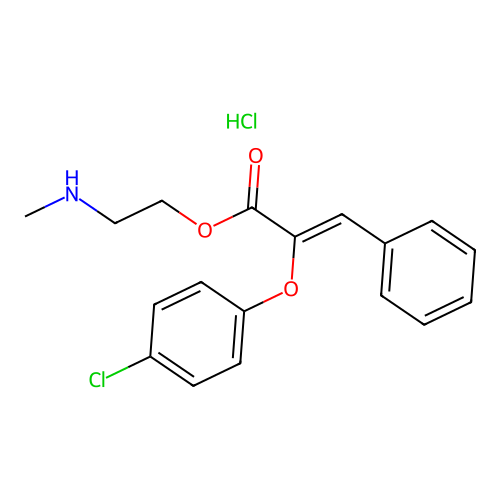 C18H18ClNO3.ClH structure