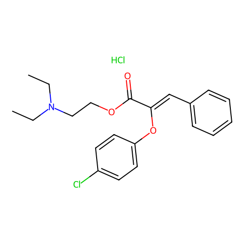 C21H24ClNO3.ClH structure