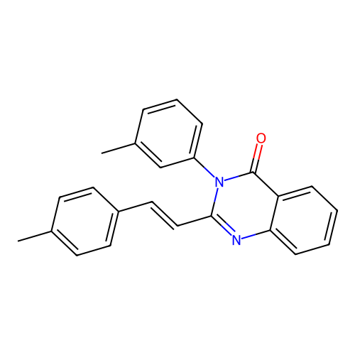 3-(3-methylphenyl)-2-[(E)-2-(4-methylphenyl)ethenyl]quinazolin-4-one structure