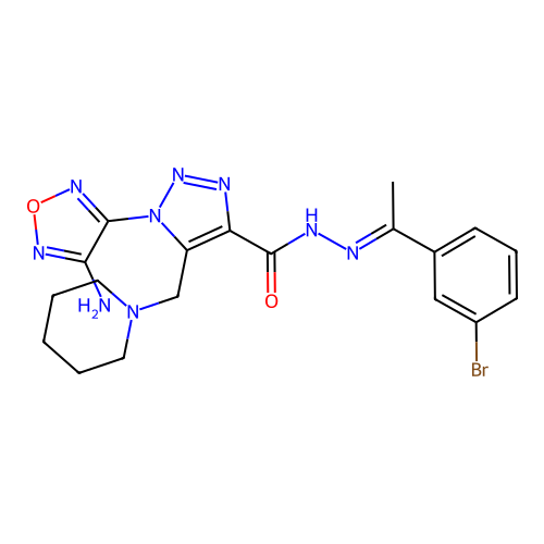 C19H22BrN9O2 structure