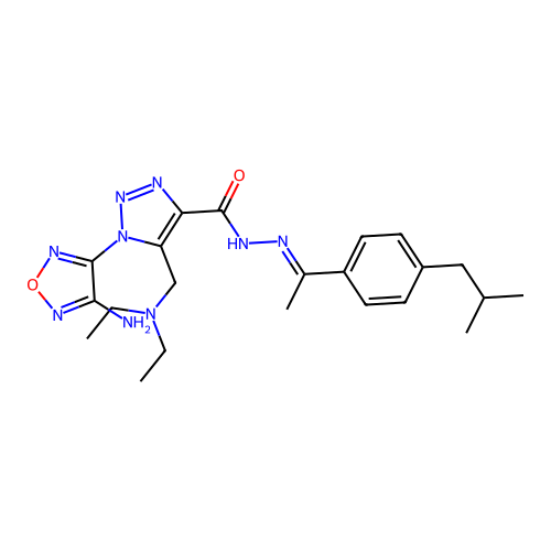 C22H31N9O2 structure