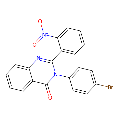 3-(4-bromophenyl)-2-(2-nitrophenyl)quinazolin-4(3H)-one structure
