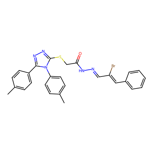 C27H24BrN5OS structure