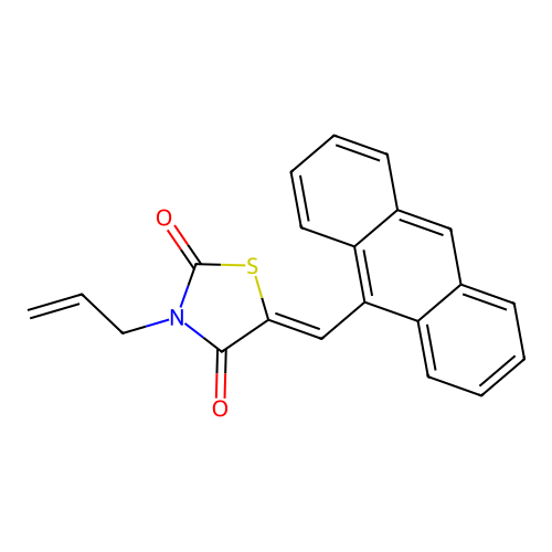 5-(Anthracen-9-ylmethylidene)-3-prop-2-enyl-1,3-thiazolidine-2,4-dione structure