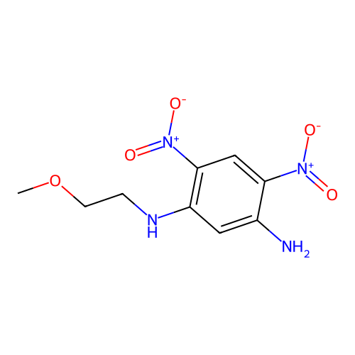 N~1~-(2-methoxyethyl)-4,6-dinitro-1,3-benzenediamine structure