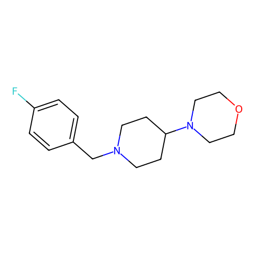 4-[1-(4-Fluorobenzyl)-4-piperidinyl]morpholine structure