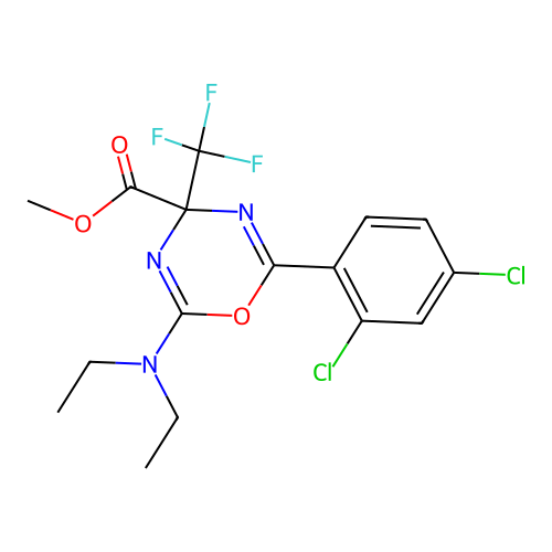 C16H16Cl2F3N3O3 structure