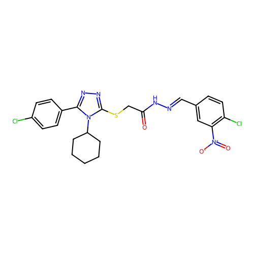 C23H22Cl2N6O3S structure
