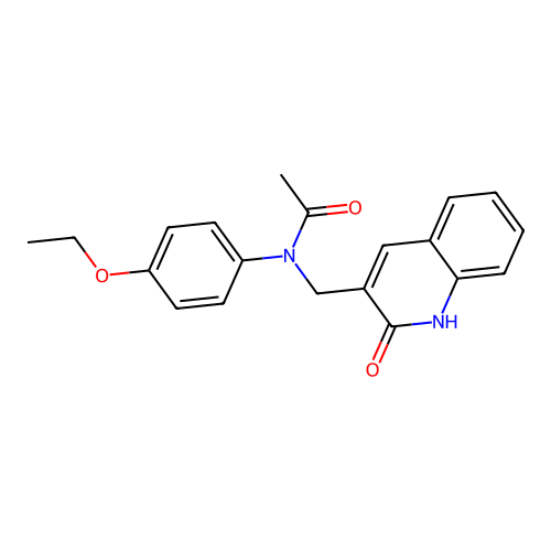 N-(4-ethoxyphenyl)-N-[(2-oxo-1H-quinolin-3-yl)methyl]acetamide structure