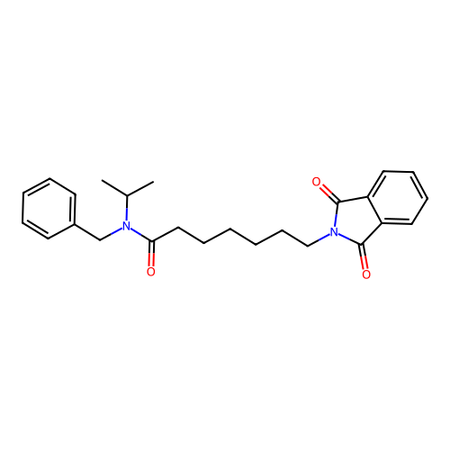 N-benzyl-7-(1,3-dioxo-1,3-dihydro-2H-isoindol-2-yl)-N-(propan-2-yl)heptanamide structure