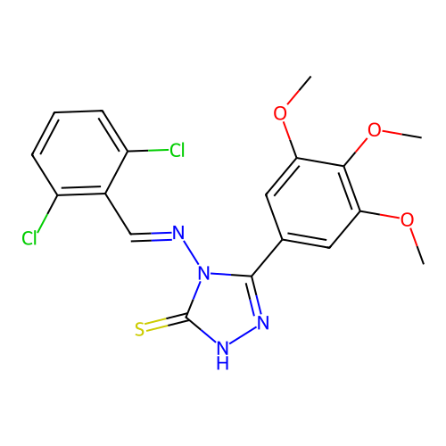 C18H16Cl2N4O3S structure