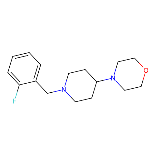 4-[1-(2-Fluorobenzyl)-4-piperidinyl]morpholine structure