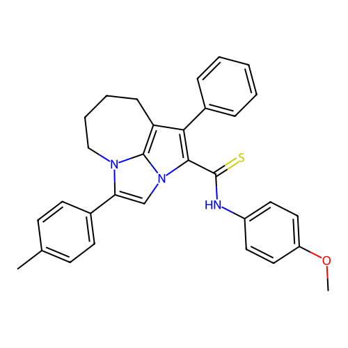 C31H29N3OS structure