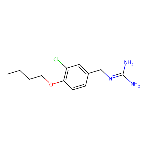 1-(4-Butoxy-3-chlorobenzyl)guanidine structure