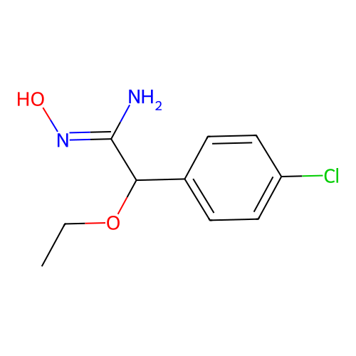 (4-Chlorophenyl)(ethoxy)-N-hydroxyethanimidamide structure