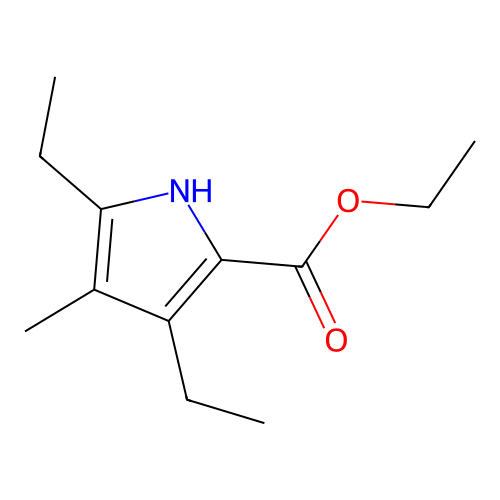 2-Carbethoxy-3,5-diethyl-4-methyl-pyrrole structure