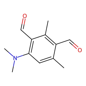 4-(Dimethylamino)-2,6-dimethylisophthalaldehyde structure