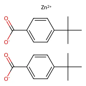 4-叔丁基苯甲酸锌盐 structure