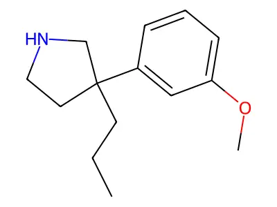 3-(3-Methoxyphenyl)-3-propylpyrrolidine structure