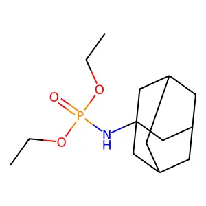 N-diethoxyphosphoryladamantan-1-amine structure