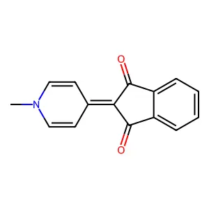 2-(1-Methylpyridin-4-ylidene)indene-1,3-dione structure