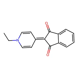 1,3-Indandione, 2-(1-ethyl-4(1H)-pyridinylidene)- structure