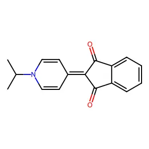 1,3-Indandione, 2-(1-(1-methylethyl)-4(1H)-pyridinylidene)- structure