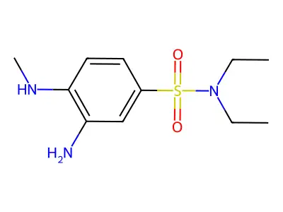 3-amino-N,N-diethyl-4-(methylamino)benzenesulfonamide structure