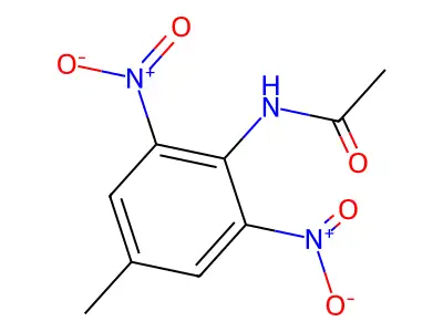 N-(4-fluoro-2,6-dinitrophenyl)acetamide structure