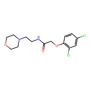 Acetamide, 2-(2,4-dichlorophenoxy)-N-(2-(4-morpholinyl)ethyl)- structure
