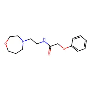 Acetamide, 2-phenoxy-N-(2-(tetrahydro-1,4-oxazepin-4(5H)-yl)ethyl)- structure