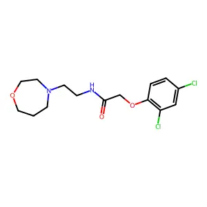 N-(2,4-Dichlorophenoxyacetyl)-beta-aminoethylhomomorpholine structure
