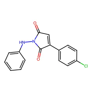 1-anilino-3-(4-chlorophenyl)-1H-pyrrole-2,5-dione structure