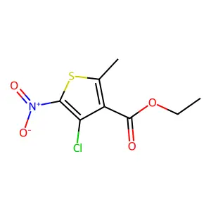 Ethyl 4-chloro-2-methyl-5-nitrothiophene-3-carboxylate structure