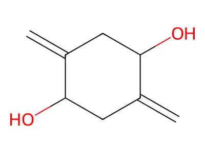 2,5-Dimethylidenecyclohexane-1,4-diol structure