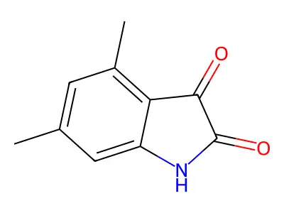 4,6-dimethyl-1H-indole-2,3-dione structure