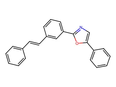 Oxazole, 5-phenyl-2-[3-(2-phenylethenyl)phenyl]- structure