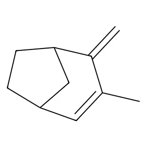 3-Methyl-4-methylenebicyclo(3.2.1)oct-2-ene structure
