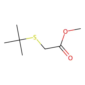 Methyl 2-(tert-butylsulfanyl)acetate structure