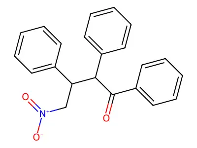 4-Nitro-1,2,3-triphenylbutan-1-one structure
