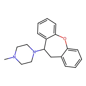 Piperazine, 1-(10,11-dihydrodibenz(b,f)oxepin-10-yl)-4-methyl- structure