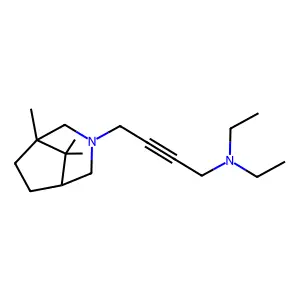 2-Butyn-1-amine, (3-azabicyclo(3.2.1)oct-3-yl-1,8,8-trimethyl)-N,N-diethyl- structure