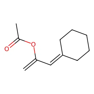 1-(Cyclohexylidenemethyl)vinyl acetate structure