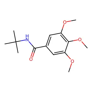 N-tert-butyl-3,4,5-trimethoxybenzamide structure