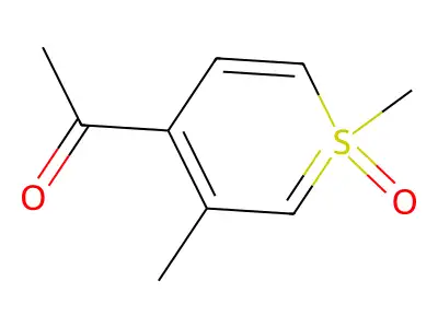 1-(1,3-Dimethyl-1-oxothiopyran-4-yl)ethanone structure